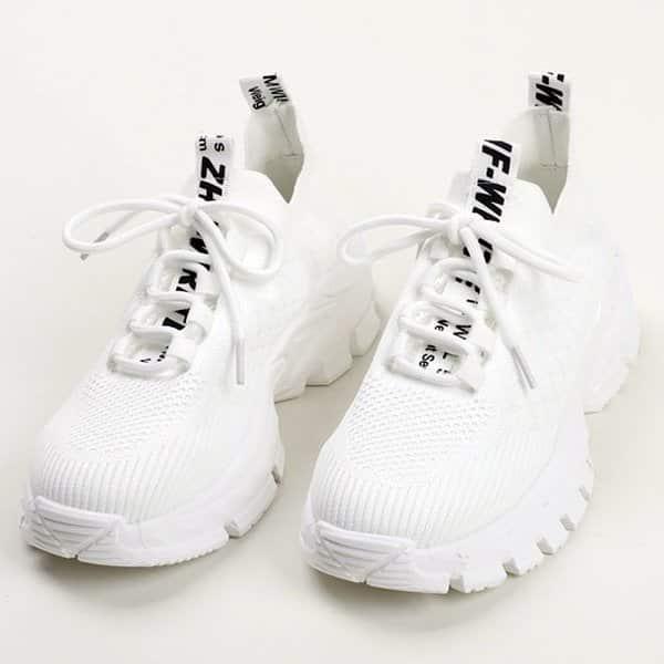 [シューズ] メッシュスパン女性用スリップオン運動靴スニーカー5cm/3色 sjcc-703