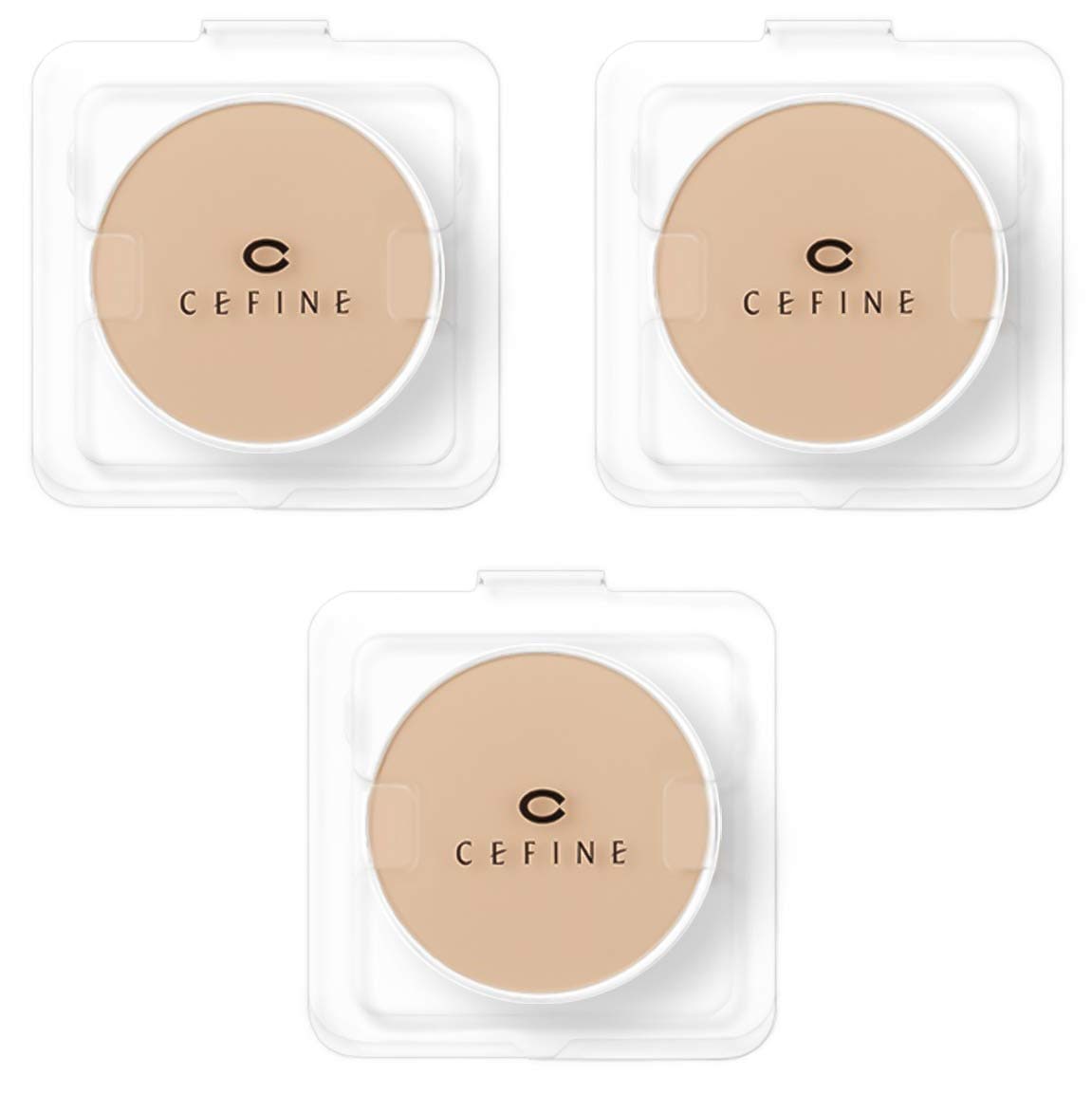 CEFINE セフィーヌ シルクウェットパウダー ファンデーション パウダーファンデーション レフィル カバー力 シルク肌 (OC110, 3個セット) 4,664円