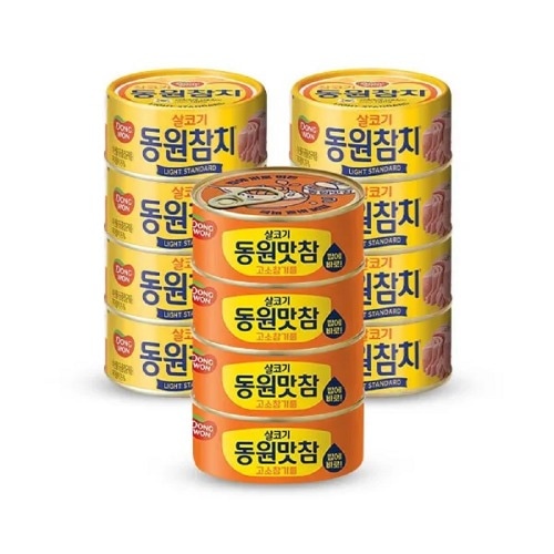 ドンウォンマグロ味惨めゴムゴマ油135gx4+赤身135gx8合計12個家族学校キャンプアウトドア外