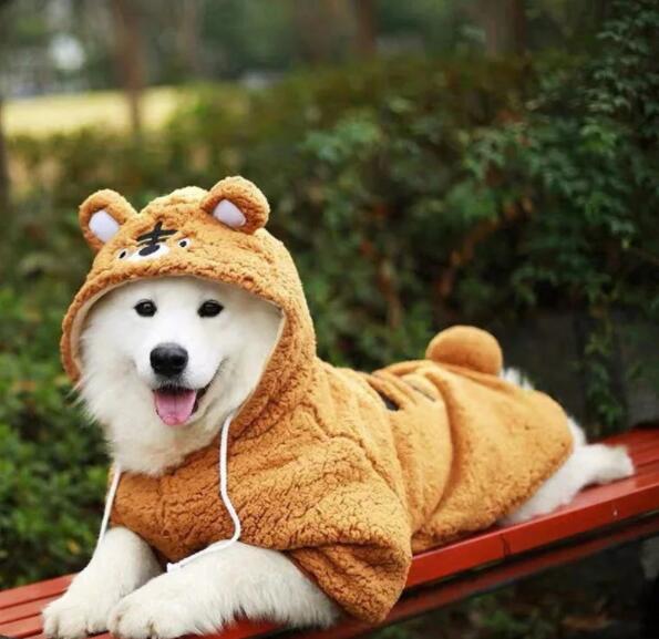 送 料 無 料！犬の服サモイ秋と冬の大型犬ゴールデンレトリバーラブラドール厚い冬の大型犬ペット冬の服厚い