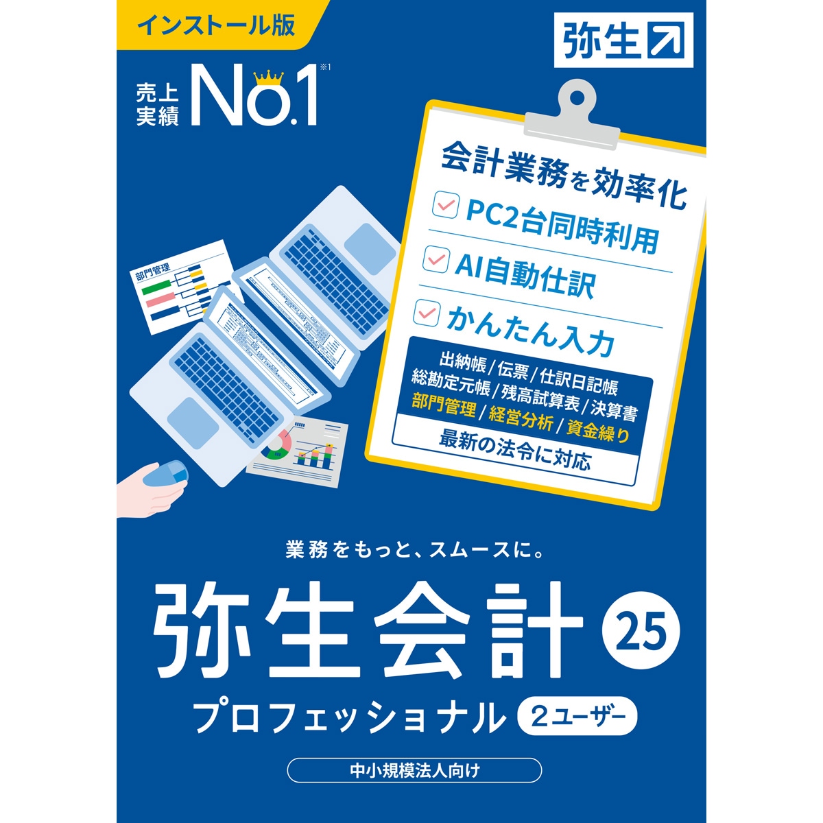 弥生 弥生会計 25 プロフェッショナル 2ユーザー 通常版インボイス制度電子帳簿保存法対応 ヤヨイカイケイ25PRO2UW