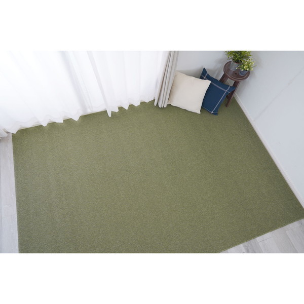 スミノエ 13278991 ピースカーペット ホームシェル 江戸間6帖 グリーン メーカー直送