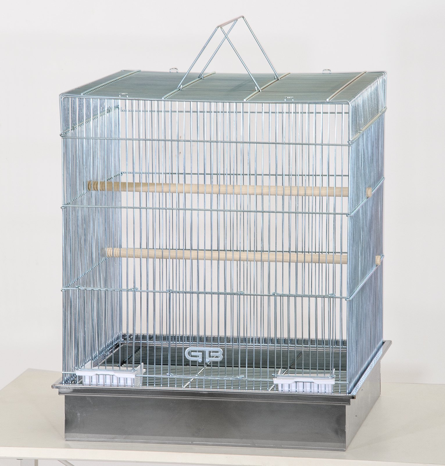ジービー　ＬＦ４３０　インコ　鳥かご　ステンレス　幅４７０ｘ奥行４７０ｘ高さ５４０ｍｍ　ＣＲＣ55―15―10―15―00