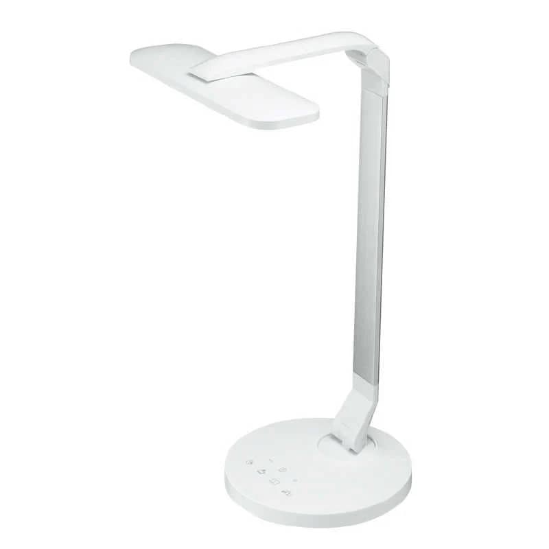 ヤザワ　調光調色USB出力機能付き LEDデスクスタンド [LED /昼光色電球色]　SDL10C01WH