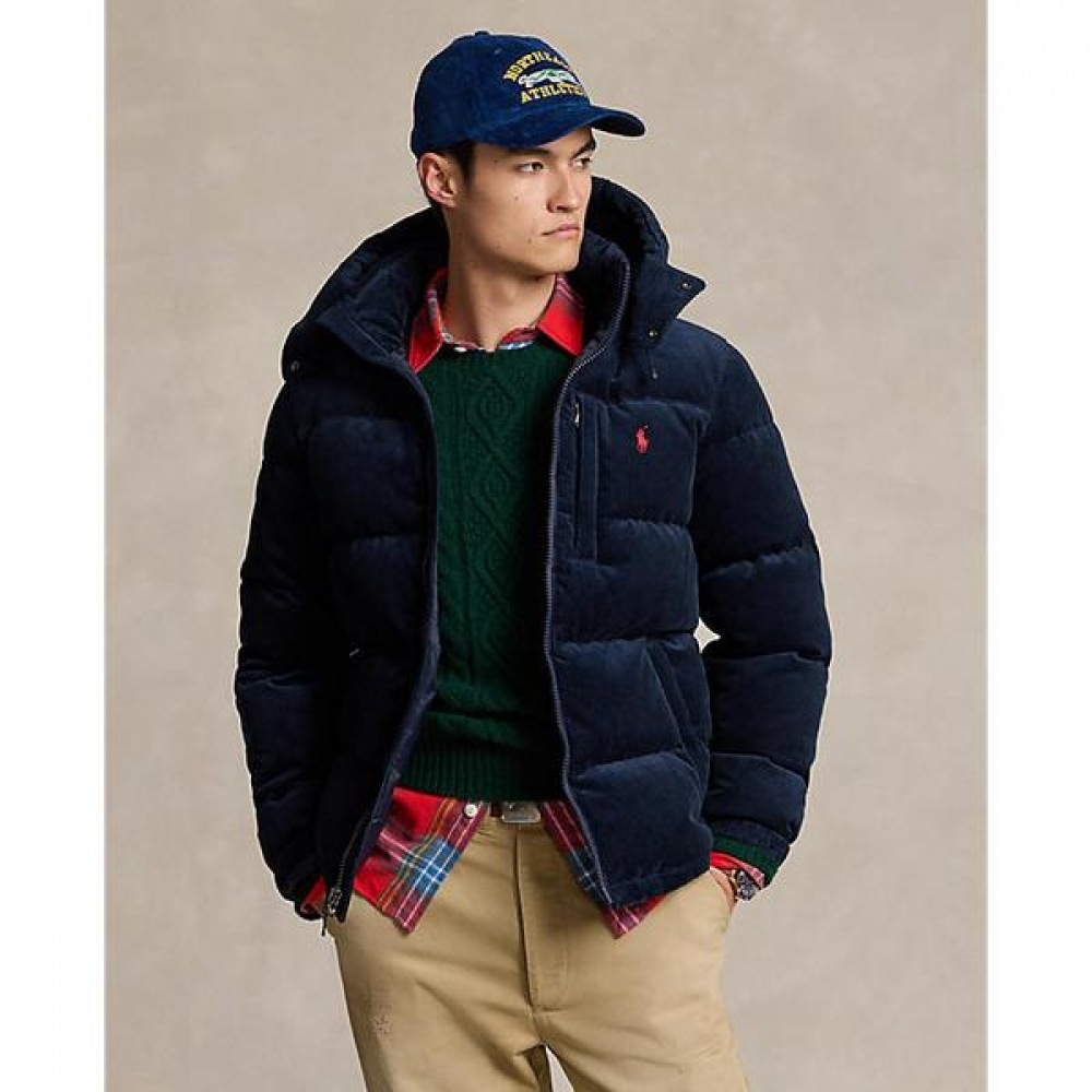 ポロ ラルフ ローレン メンズ ゴーハム コーデュロイ ダウン ジャケット MNPOOTW16021425410