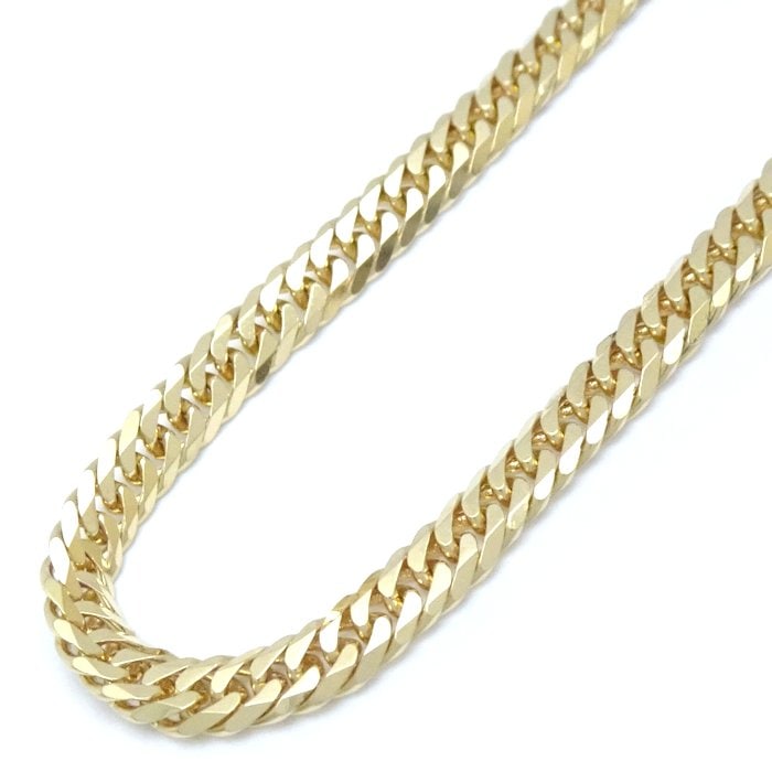 喜平ネックレス K18YG イエローゴールド 6面 ダブル 50cm 20.1g/75417【中古】