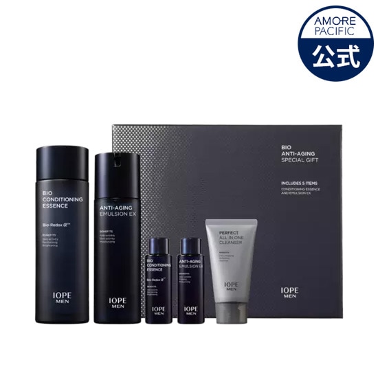 【IOPEメンズケア】メンズバイオ2種セット( エッセンス145ml + エマルジョン 120ml)