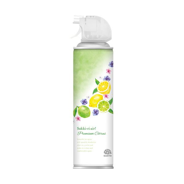 （まとめ）アース製薬 トイレのスッキーリエア！プレミアムシトラス 350ml 1セット（3本）5セット