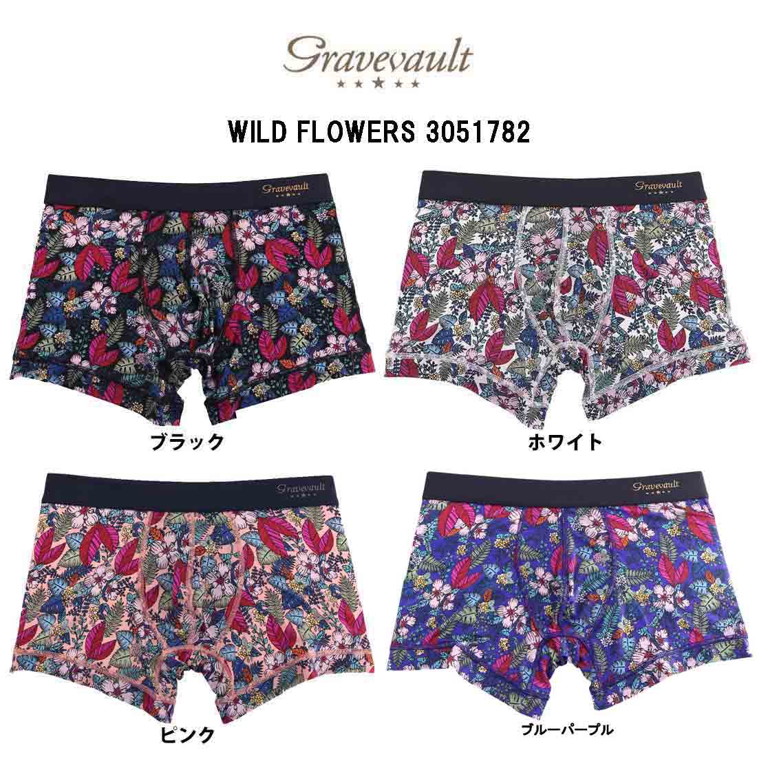 gravevault ショート ボクサーパンツ メンズ 男性用 下着 WILD FLOWERS 3051782