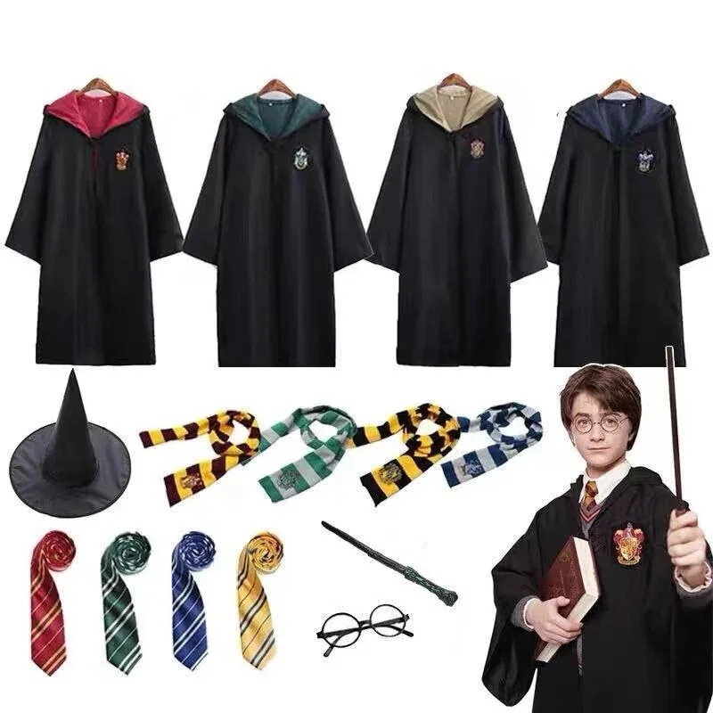 ハリーポッター 衣装 cos Gryffindor プレッピー 子供用 魔法のローブ パフォーマンスユニフォーム 学生服 ハロウィン マント