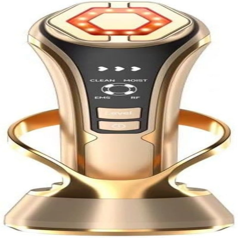 美顔器 1台多役 EMSイオン導入導出 RF美顔器（高周波）智能温度コントロール 4モード 3段階調整 超音波振動 Type-C 充電 毛穴 たるみ 乾燥小じわケア 敏感肌 男女兼用 日本語取扱説明書