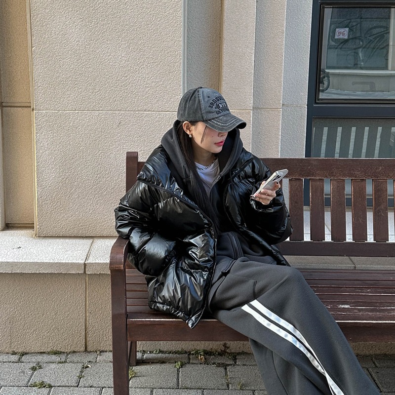 エタ グロッシー オーバーフィット ツーウェイ ダウンジャケット