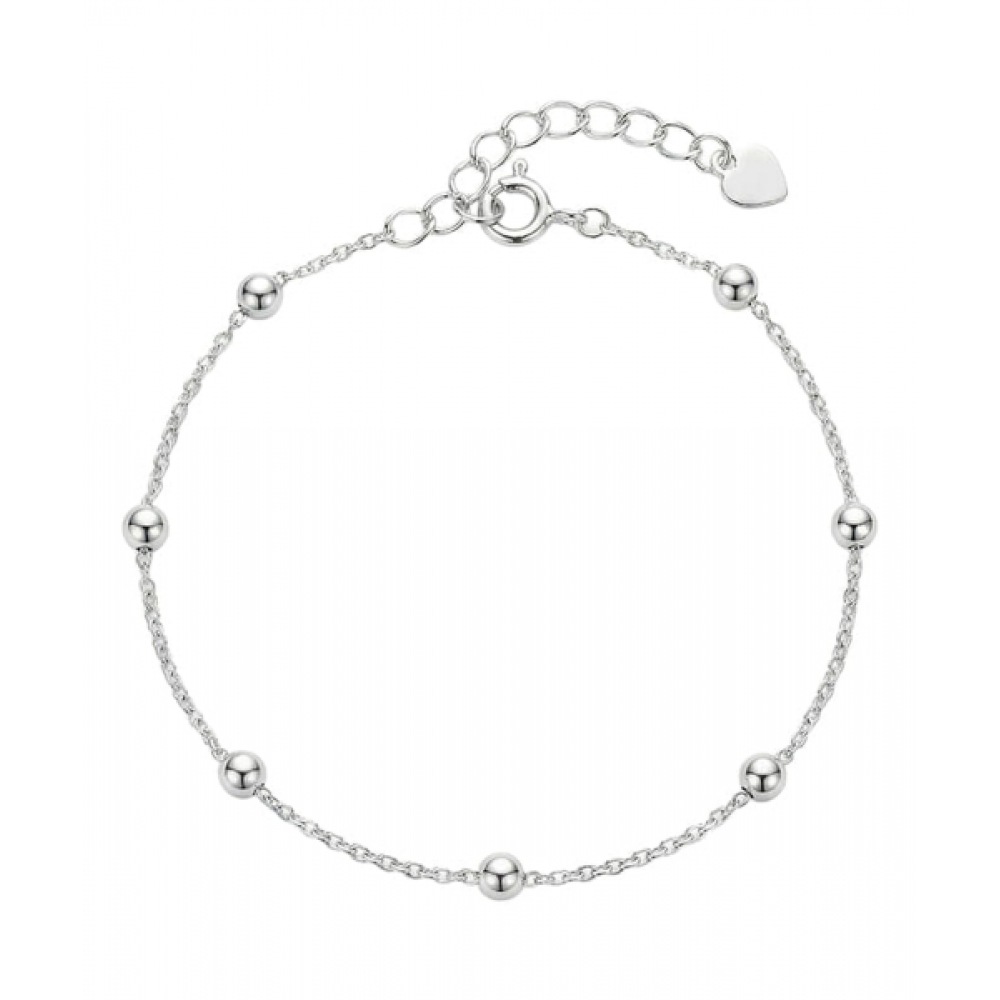 ALLEUN シルバー 925 シンチェーンシルバーボールブレスレット
