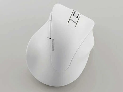 M-XGM30BBSKWH [ホワイト]手首と指への負担を抑える設計を採用した5ボタンマウス（Bluetoothタイプ/Mサイズ）