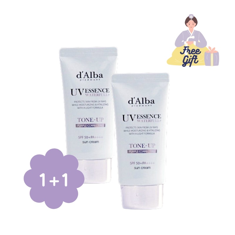 [dAlb a] [1+1]パープルトーンアップサンクリーム 50ml X2 　日焼け止め/サンクリーム/トーンアップ/紫/パープル/韓国人気　トーンアップサンクリーム