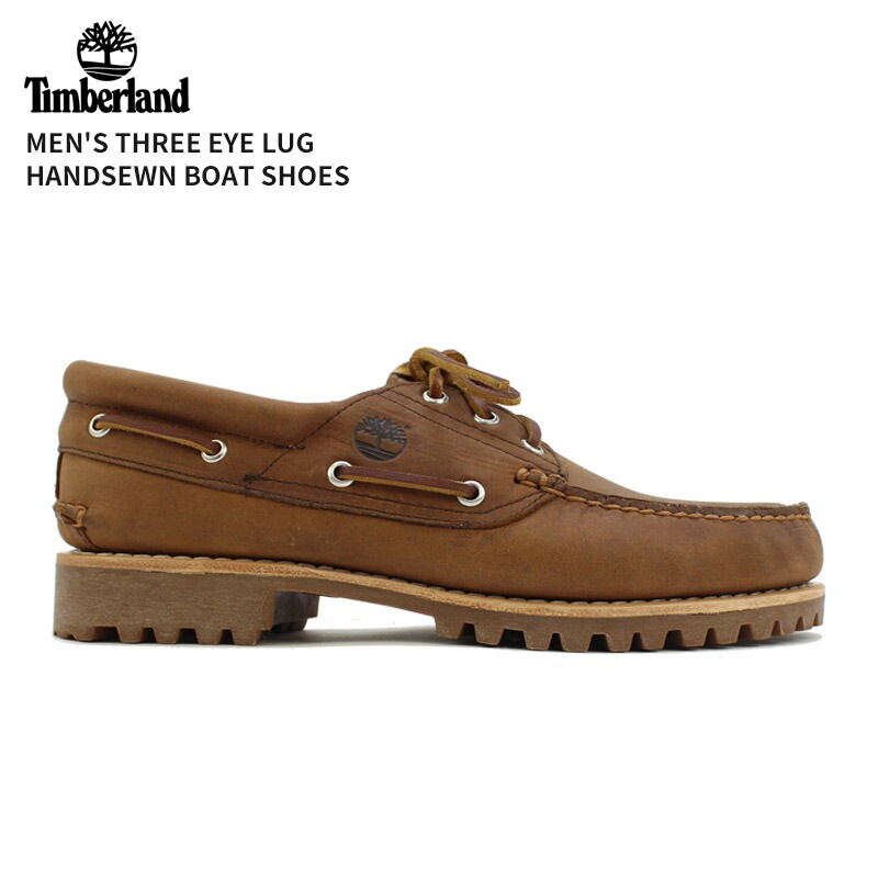 ティンバーランド Timberland メンズ スリーアイ ラグ ハンドソーン ボート シューズ レザー モカシン [C/A]その他