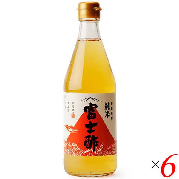 純米酢 お酢 米酢 飯尾醸造 純米富士酢 500ml 6本セット 5,222円