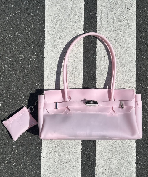 【DEINET】 JELLY TWO-WAY BAG IN PINK ショルダーバッグ 正規品