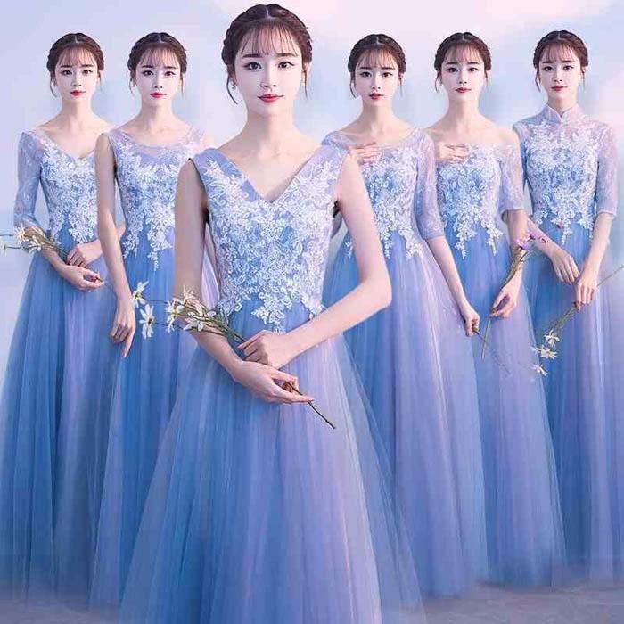 ブライズメイド ドレス ロング 大きいサイズ 二次会 パーティー 結婚式 体型カバー Aラインドレス フォーマル 謝恩会 二次会