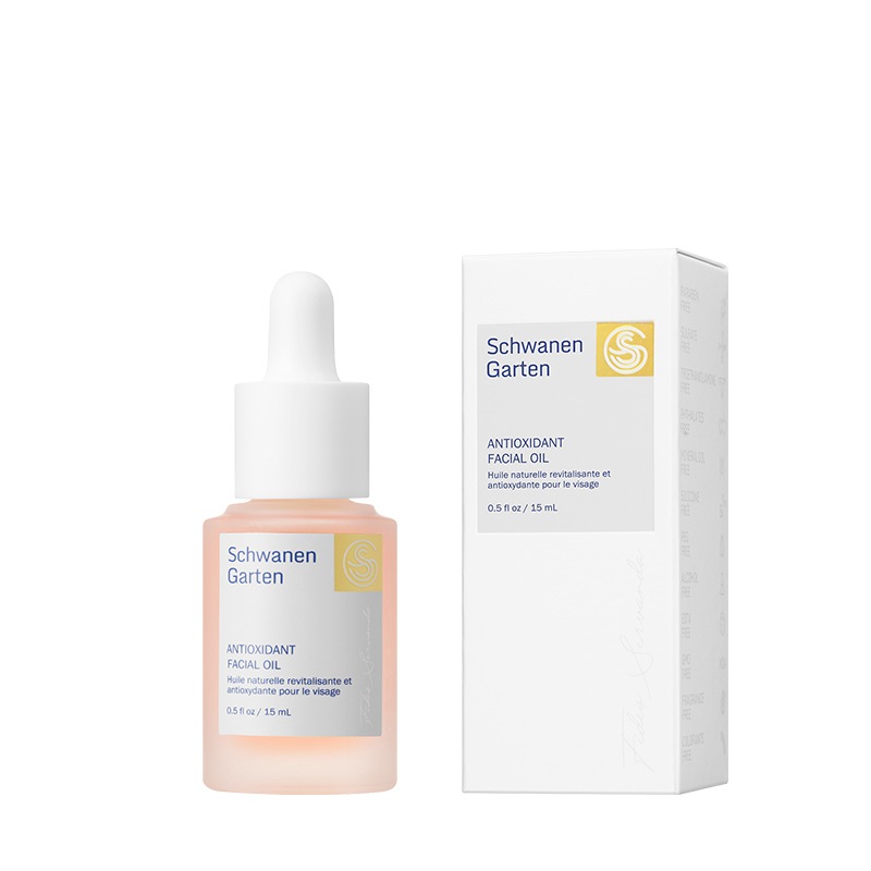 シュバーネンガルテンフェイシャルオイル 0.5oz / 15ml - 保湿バリアオーガニック＆手摘み原料ヴィーガンジェンダーレス韓国スキンケア
