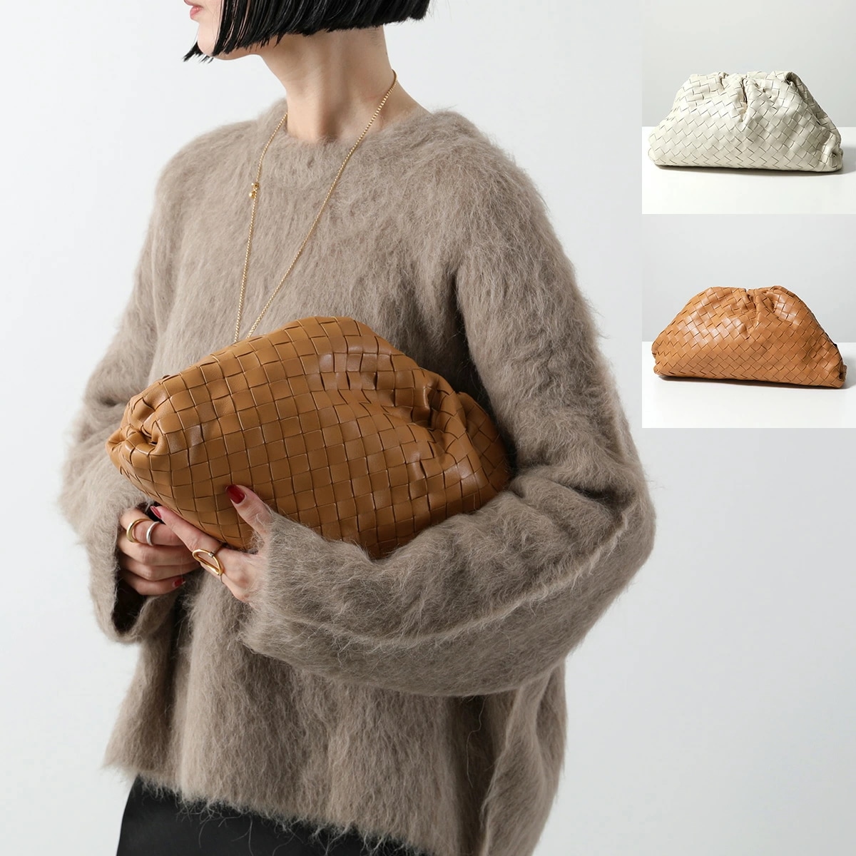 BOTTEGA VENETA ボッテガヴェネタ クラッチバッグ THE POUCH ザ ポーチ 576175 VCPP0 レディース レザー イントレチャート 鞄 カラー2色