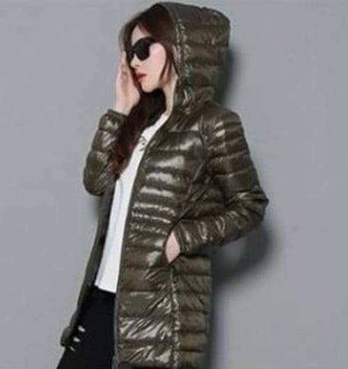 5235.ダウンコート（カーキ）2019 春夏 sale 春夏 sale アウター ジャケット 美ライン おしゃれ きれいめ オフィス ビジネス お出かけ パーティー 女子会 普段使い 通勤 通学