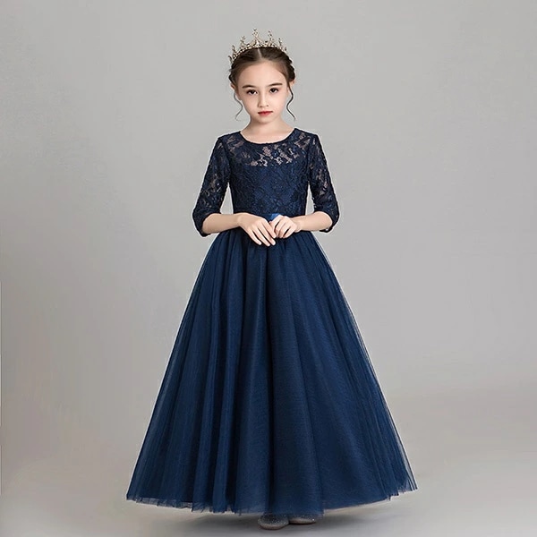 ドレス 子供 ピアノ 発表会 ピアノ発表会 中学生 ワンピース 女の子 ロングドレス 結婚式 ジュニア ピアノ発表会ドレス コンクール 袖付き パーティードレス イブニングドレス ロング キッズ 16 8,251円