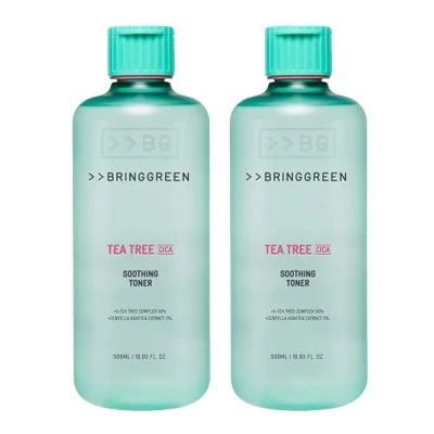 ティーツリーCICAスーディングトナー, 500ml, 2個