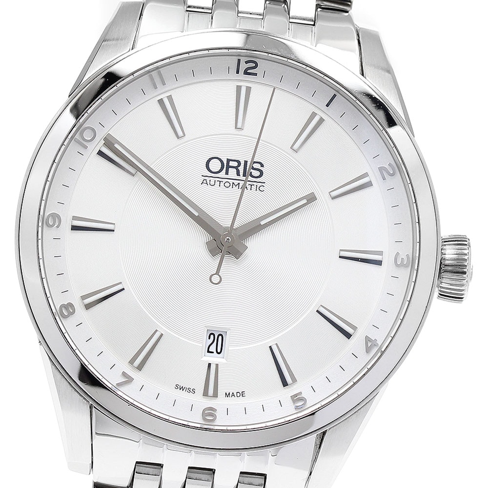 オリス ORIS 7642B アーティックス デイト 自動巻き メンズ 箱・保証書付き_899785【中古】