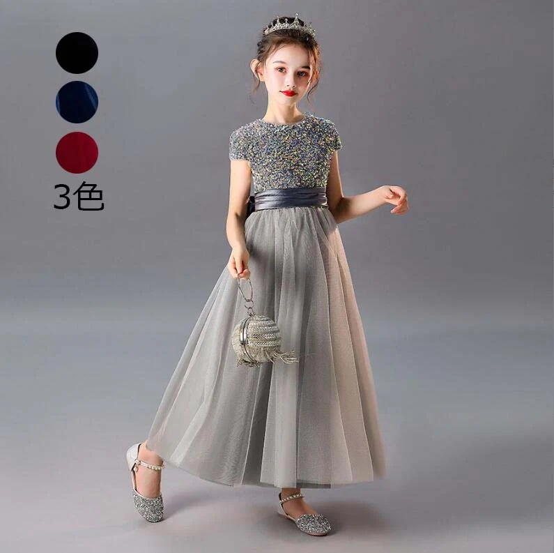 【最安値挑戦】キッズドレス 洋服 ジュニア 子供服 ワンピース 子供 ステージ プリンセス風 子供ドレス リボン 可愛い ピアノ 女の子 フォーマル パーティードレス イベント 子ども ファスナー演奏