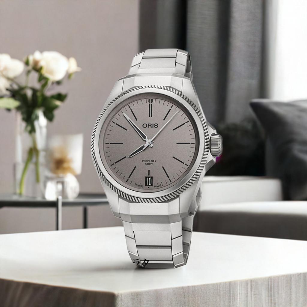 オリス プロパイロットXキャリバー400 ORIS メンズウォッチ メンズ腕時計 400.7778.7153M 自動巻 チタン製 ギフト ラッピング無料 国内正規10年保証