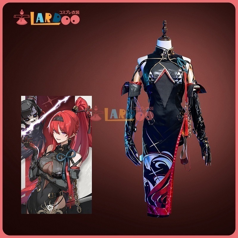 鳴潮 メイチョウ Wuthering Waves 吟霖-インリン コスチューム コスプレ衣装靴ウイッグ943