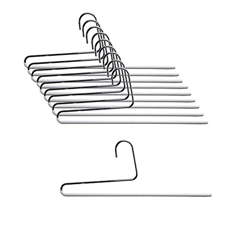 マワ すべり落ちない MAWAハンガー ズボン ロングスカート ストール用 シングル ホワイト KH