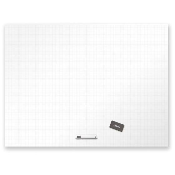 抗菌ホワイトマグネットシート 3L 暗線 1200×900mm アスカ AWM09