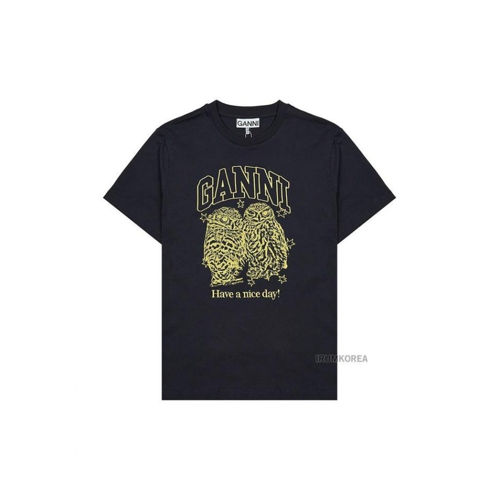 ガニ SS25 レディースフクロウプリント T シャツ T4059 252 18,043円