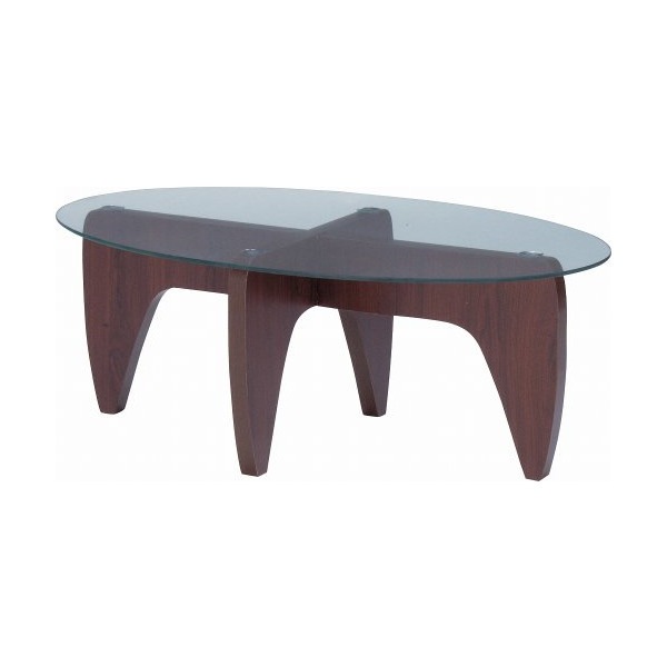 GGH-361 [2WAY仕様 ガラステーブル オーバル] メーカー直送