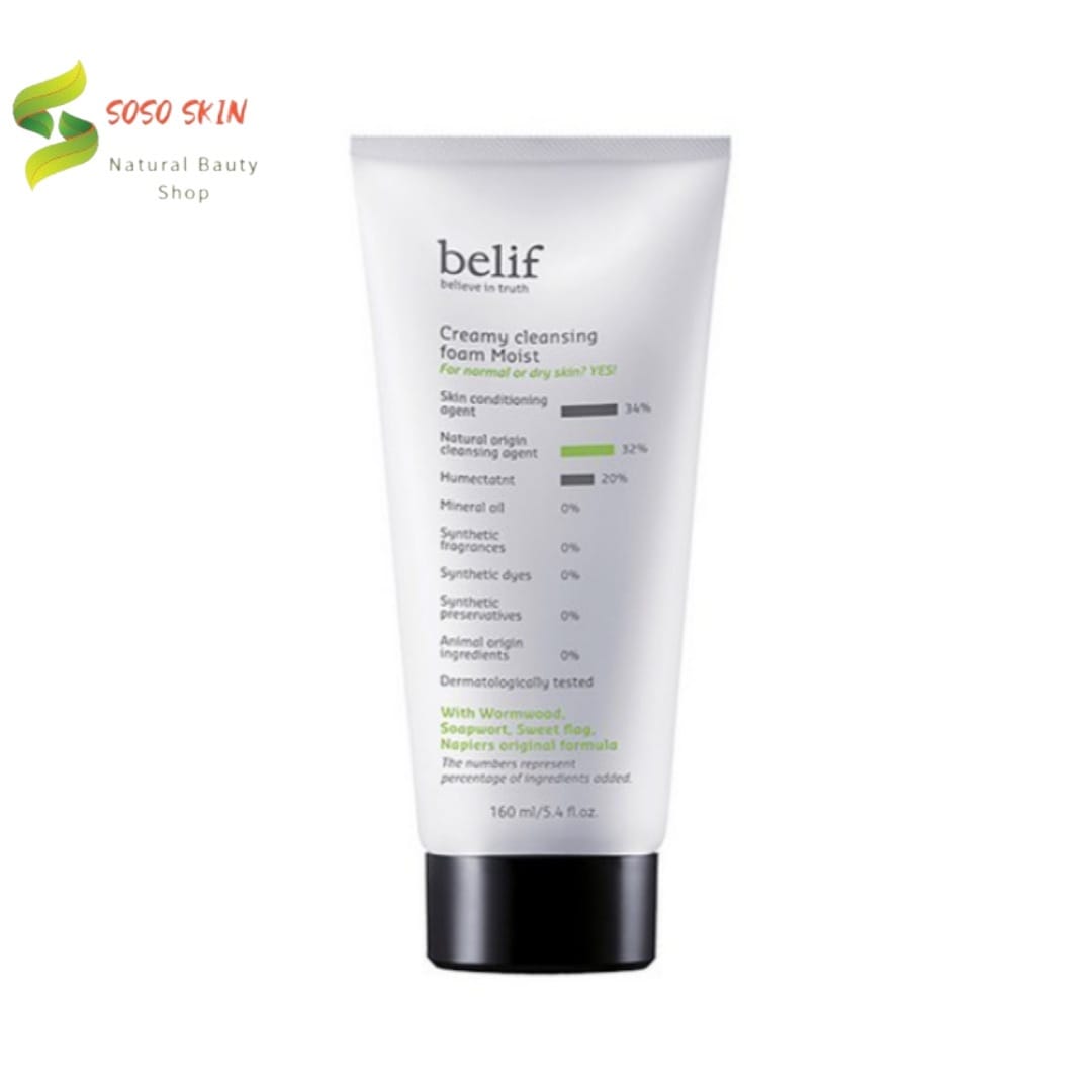 クリーミークレンジングフォームモイスト 160ml :: 老廃物 洗顔後 生クリーム 天然保湿成分