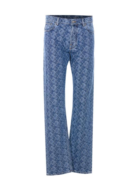 LANVIN Men Straight Pants TR0319 D10320 Blue