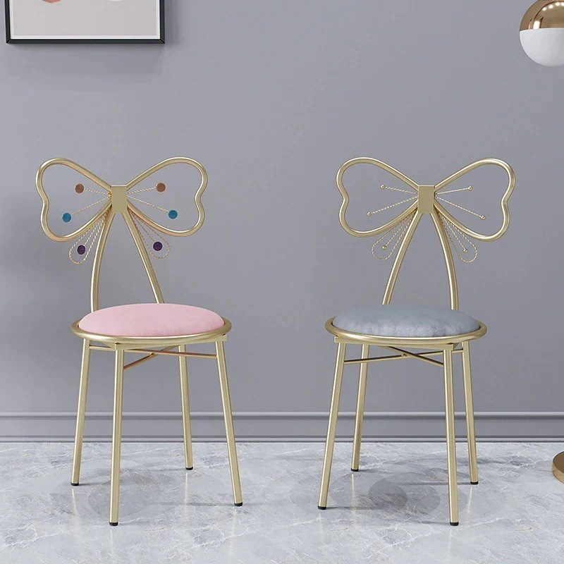 北ins化粧椅子用乙女心姫蝶背もたれ椅子甲椅子寝室化粧台腰掛け