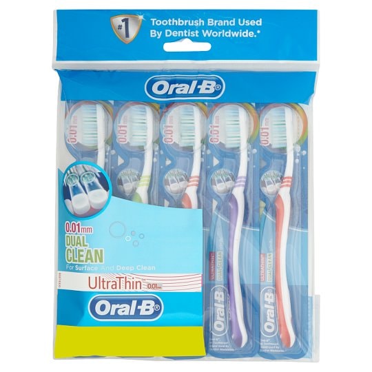 Oral-B UltraThin Dual Clean Toothbrush Buy 3 Free 2