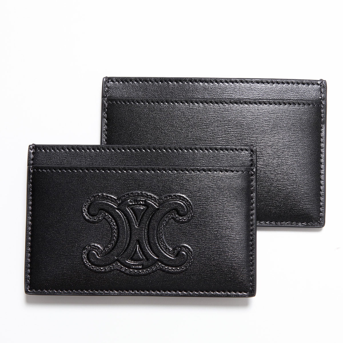 CELINE セリーヌ カードケース 10B703EMH.38NO レディース トリオンフ パスケース 定期入れ ミニ財布 Black