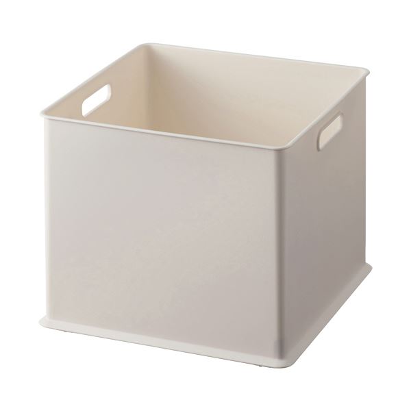 （まとめ）squ+ ナチュラ インボックス横型 フル ホワイト NIB-YLWH 1個[x3セット]