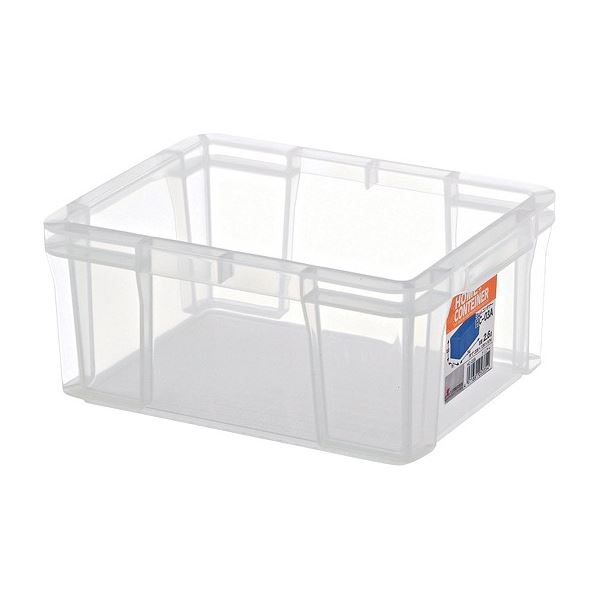 (40セット) ホームコンテナー/コンテナボックス (HC-03A) クリア 材質：PP (汎用 道具箱 DIY用品 工具箱)