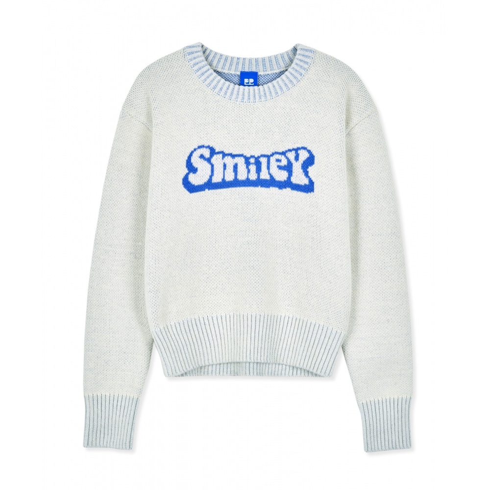 FREI スマイリージャカードニット (オフホワイト)