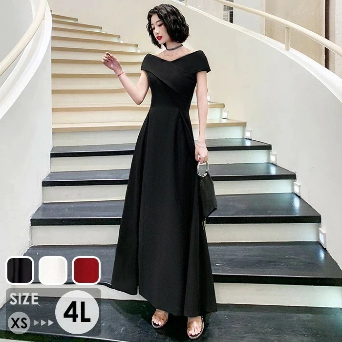 ドレス 大人 ピアノ 発表会 ロングドレス 演奏会 演奏会用ドレス ピアノ発表会 黒 結婚式 高校生 パーティードレス 大きいサイズ 母親 コンクール イブニングドレス ロング 演奏会ドレ