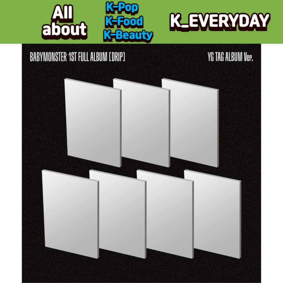 (SET) BABYMONSTER 1st FULL ALBUM [DRIP] YG TAG ALBUM Ver.並行輸入純正品