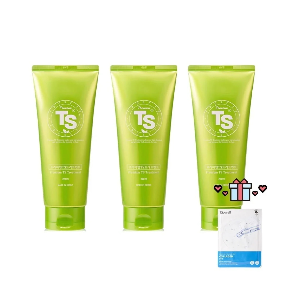TS プレミアムトリートメント 200ml x 3個 (鎮静/弾力/保湿/栄養供給/活力/しわ防止)