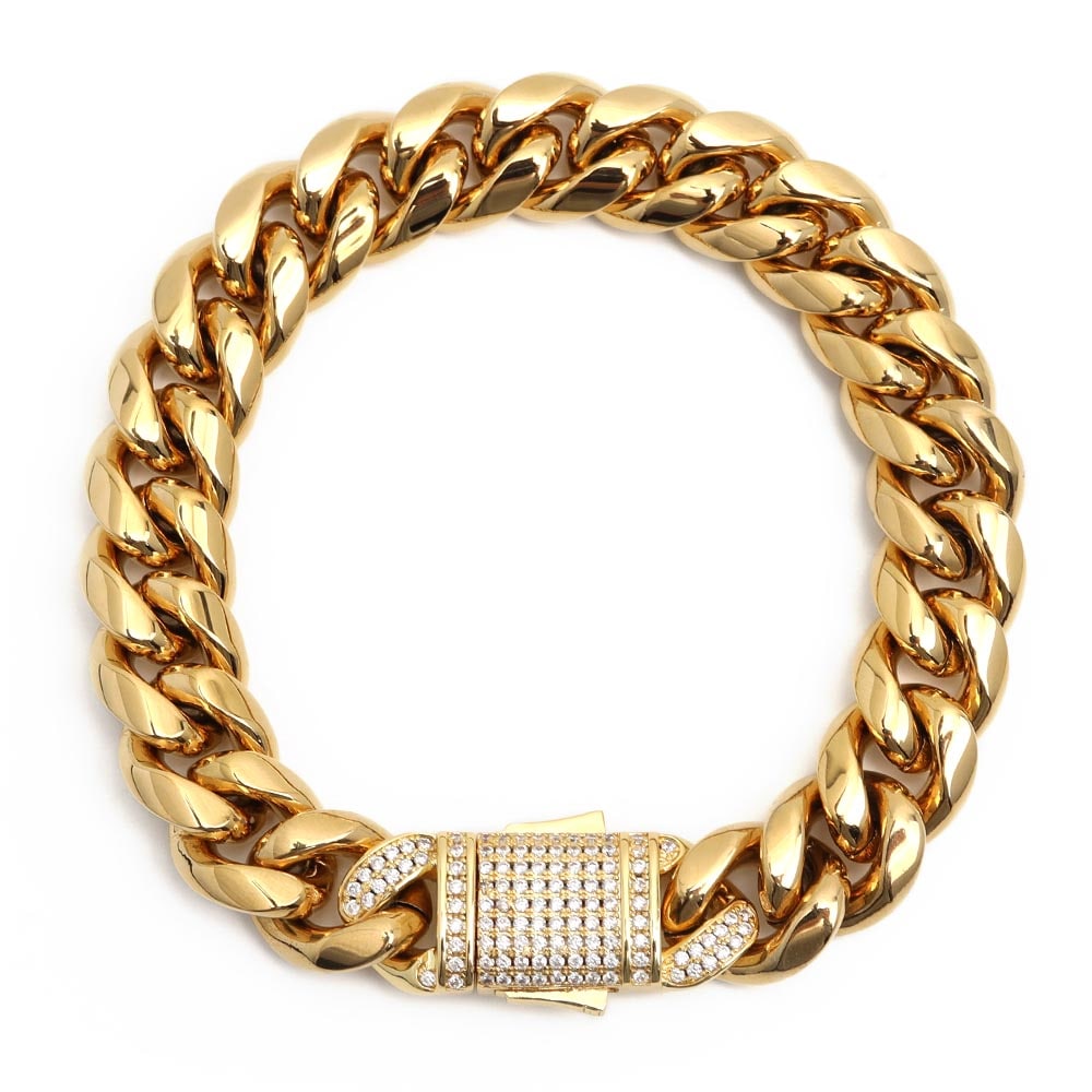 ステンレス 喜平ブレスレット [b160-gold]