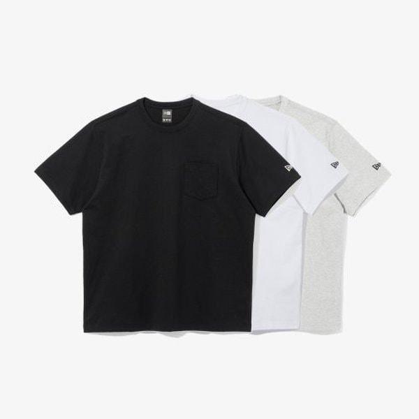 [] LIGHTERA エッセンシャル 3パック ポケット半袖Tシャツ マルチ_14697423