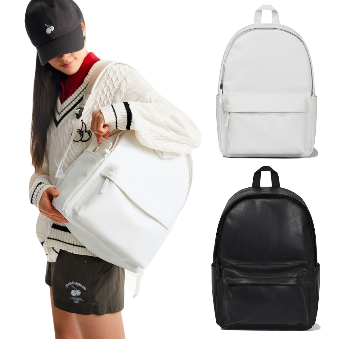 POCKET BASIC PU BACKPACK